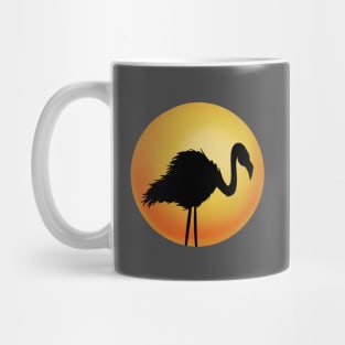 Heron at sunset Mug